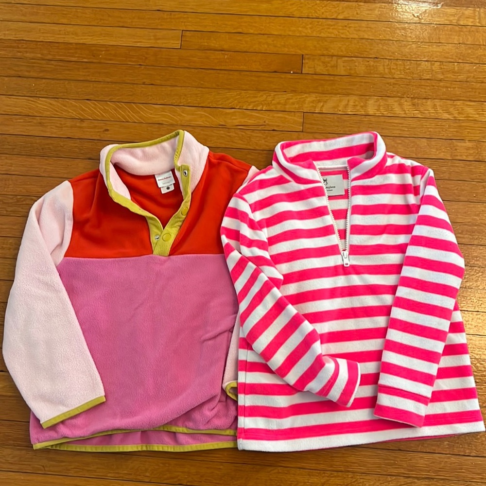 Bundle of 2 girls 1/4 fleece size small/6-7